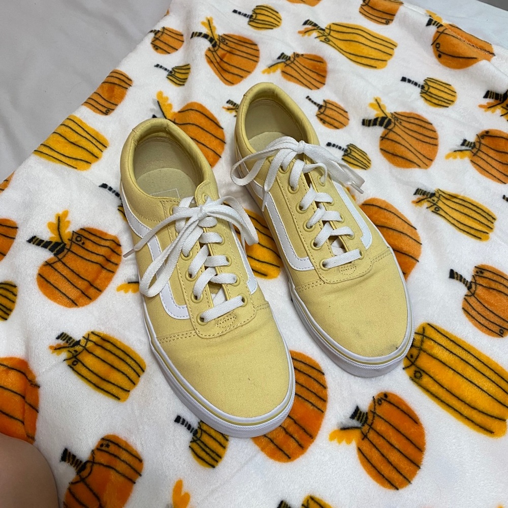 yellow old school vans